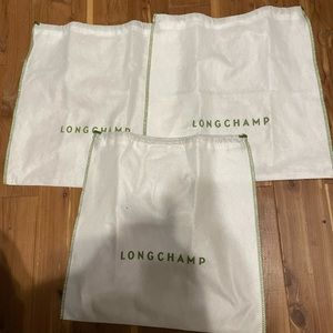 Longchamp dust bag lot